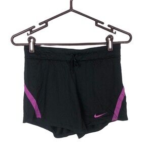 Nike Black Purple Dri-Fit Shorts Women's Size XS